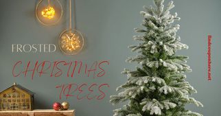 Brighten Up Your Living Room With These Awesome Frosted Christmas Trees
